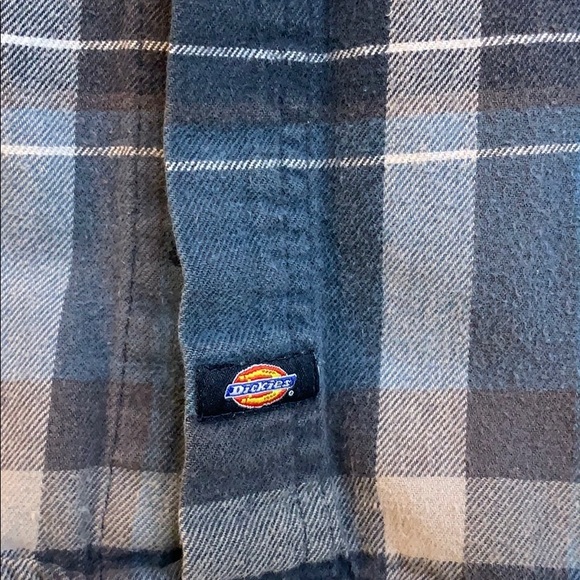 Blue Dickie’s Flannel - Picture 3 of 4